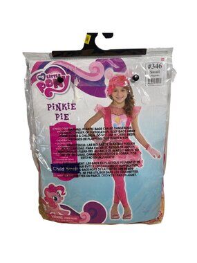 My Little Pony Pinkie Pie Halloween Costume Child Small 4-6 Hasbro 5 Pc Dress Up